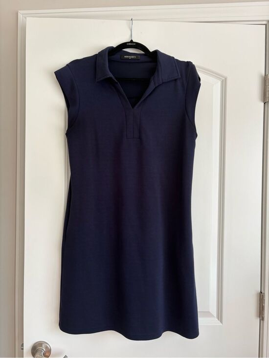 Merokeety Dresses & Skirts - Merokeety Navy Sleeveless Polo Mini Dress